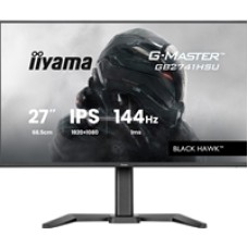 iiyama G-Master Black Hawk gaming monitor GB2741HSU-B1 27" Black, Height Adjustable, IPS, Ultra Slim Bezel, Full HD, 144Hz, 1ms, FreeSync, HDMI, Display Port, USB Hub